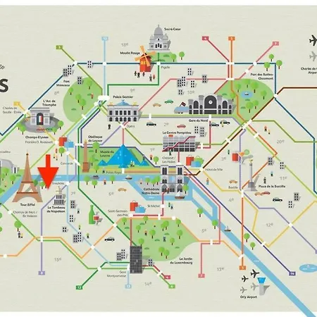 Special! 500m To Eiffel Tower: Duplex With Terrace * Parijs